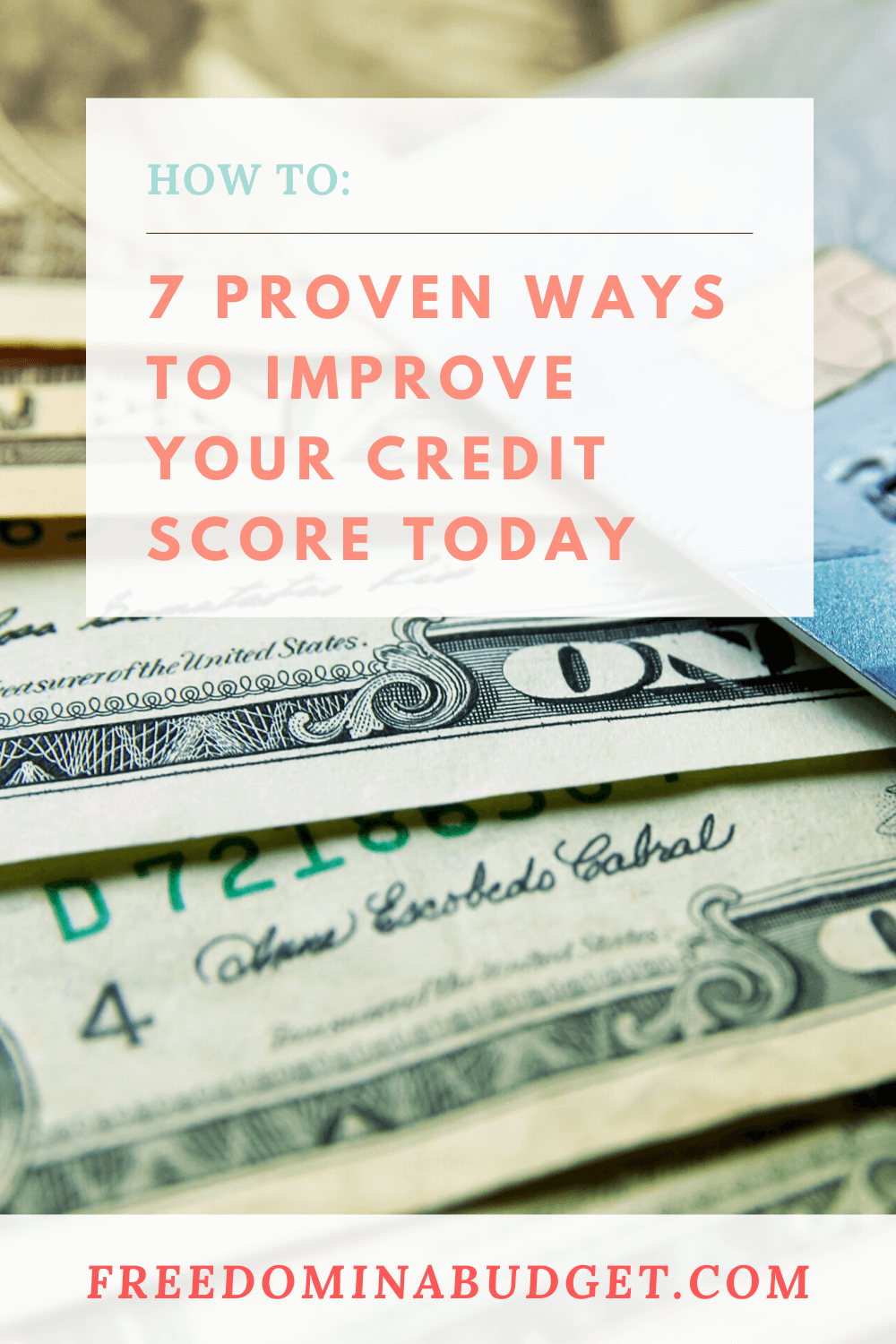 Improve credit score create budget