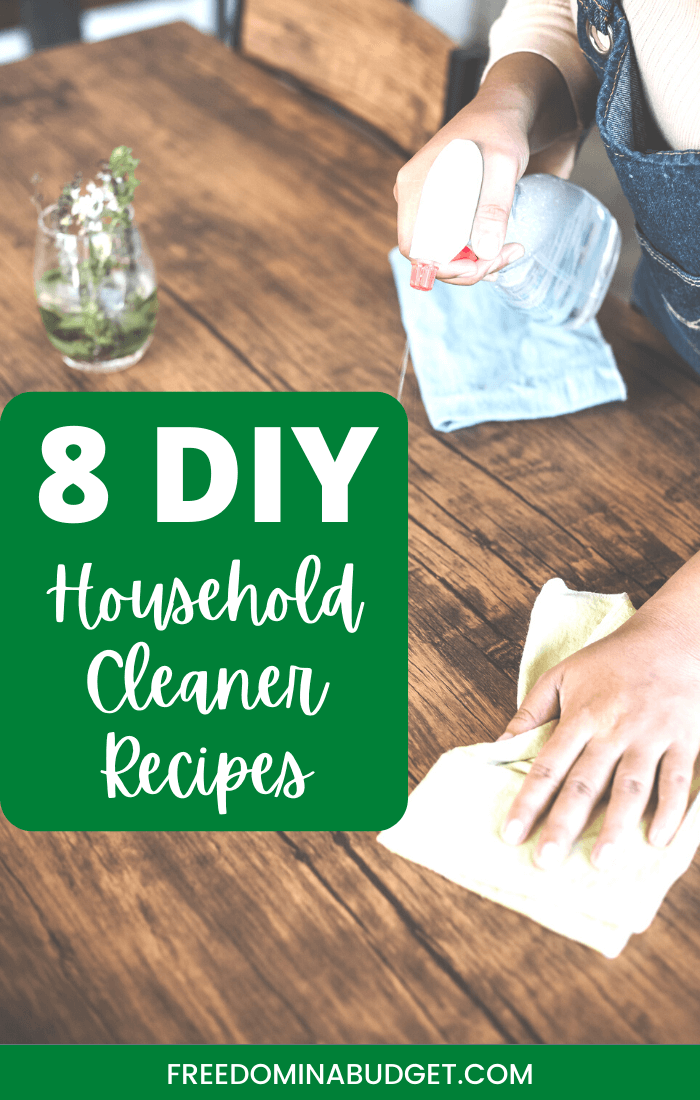 8 DIY Household Cleaner Recipes Freedom In A Budget