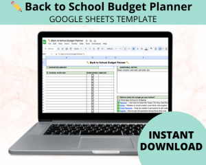 ✏️ Back to School Budget Template